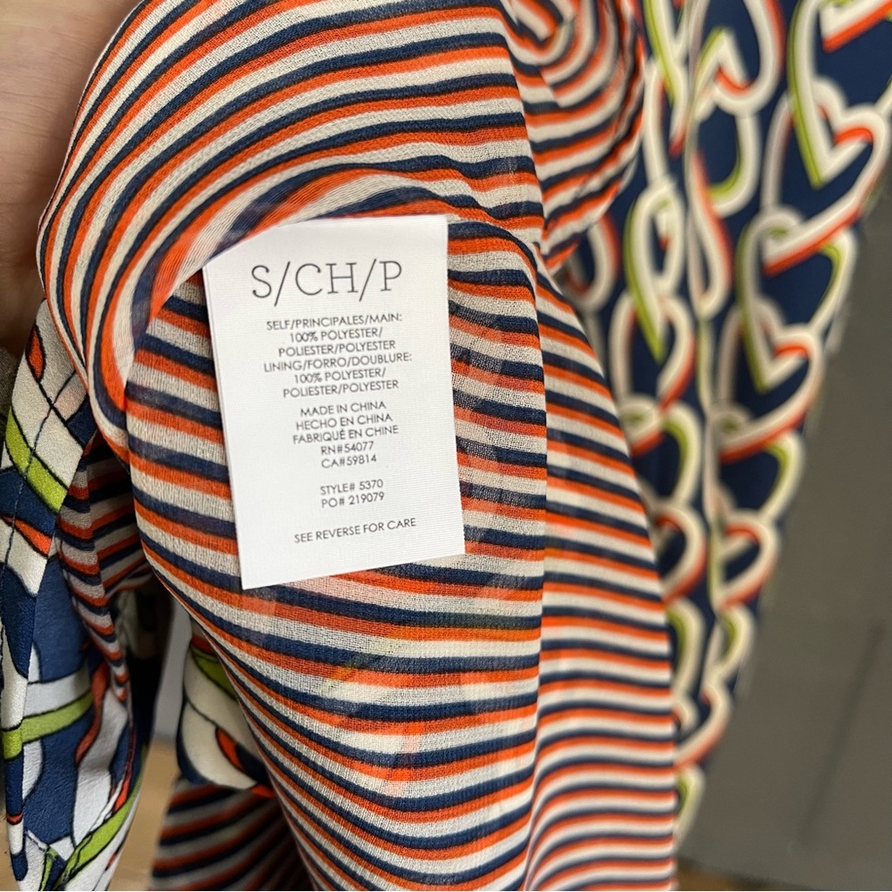 CAbi Amour Heart Print Shirt Button Down Sleeveless Dress - Picture 12 of 15